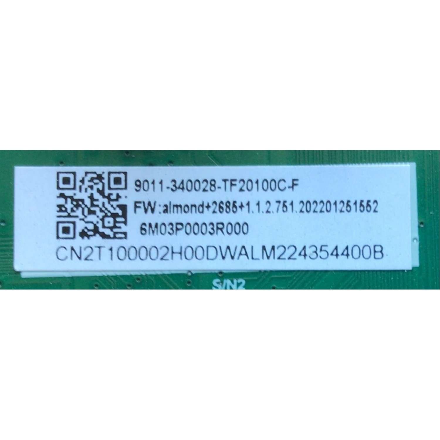 MAIN PARA TV INSIGNIA / NUMERO DE PARTE 9011-340028 / TD.T950X4.63 / TF20100C-F / 6M03P0003R00 / CN2T100002H00DWAL / DISPLAY T320XVN02.G / MODELO 32"	 - Imagen 3